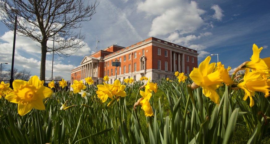 Chesterfield Town Hall spring