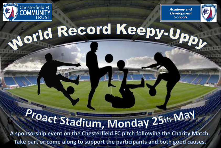 World Record KeepyUppy Challenge Destination Chesterfield