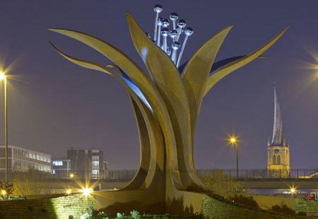 Growth Sculpture Horns bridge Roundabout