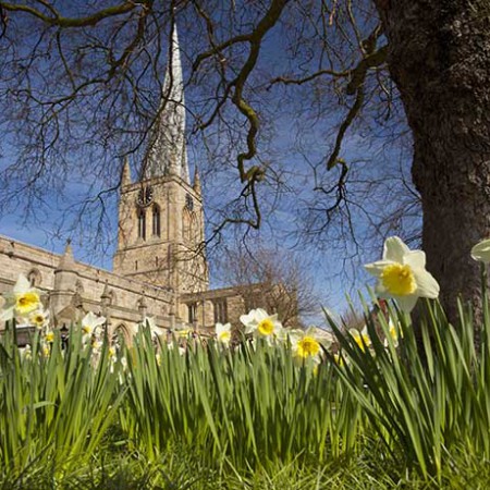 Crooked Spire in Spring - Visit Chesterfield