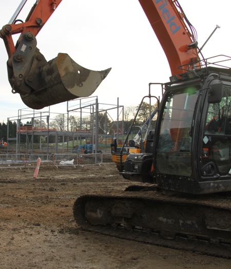 Queens Park Sports Centre on site
