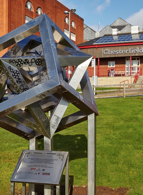 Franke Sissons Made in Chesterfield Sculpture Unveiling Chesterfield Champions