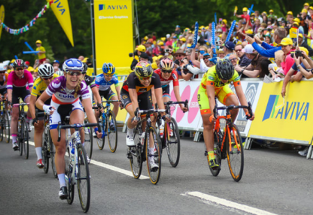 Hannah Barnes winning the final stage of the 2015 Aviva Women's Tour (c) The Tour