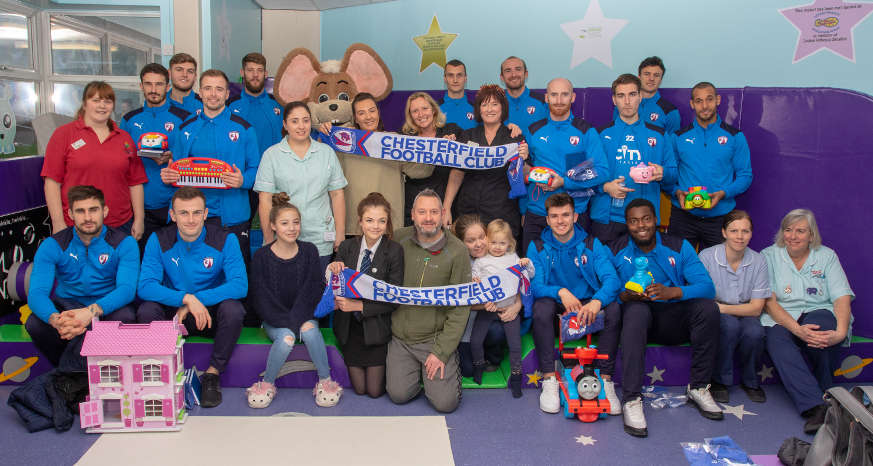 spireites chesterfield fc ashgate hospital visit