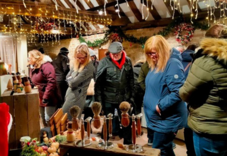 Dronfield Hall Barn Christmas artisan market