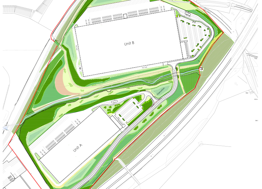 Markham Vale North Extension site plan