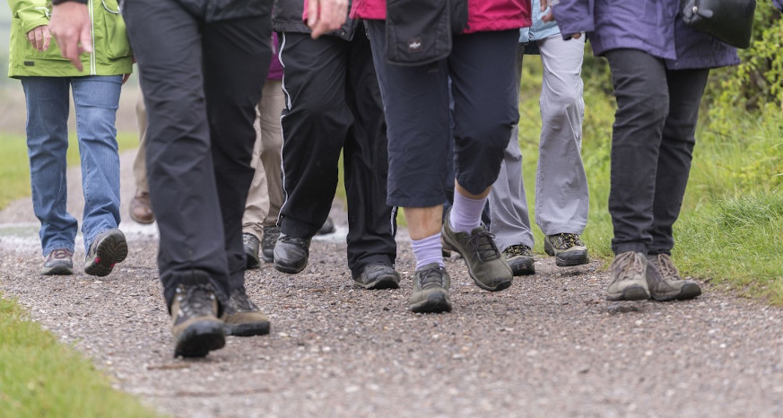 Group of walkers taking part in Chesterfield Area Walking Festival