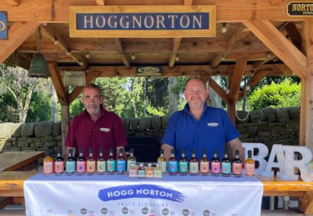 Hogg Norton selling drinks at the Norton Arms