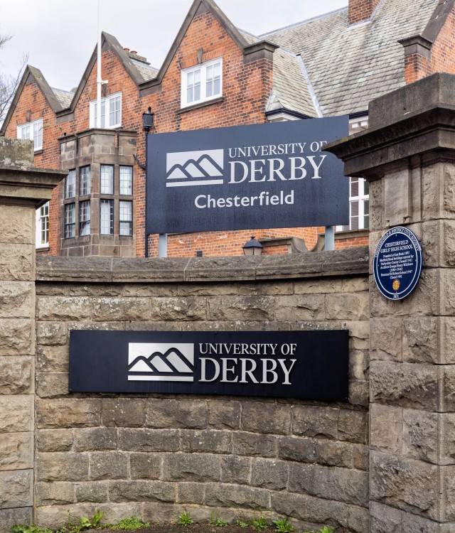 derby uni st helena campus entrance