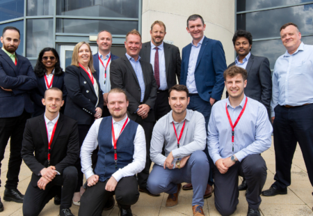 NeoDyne team with Toby Perkins MP