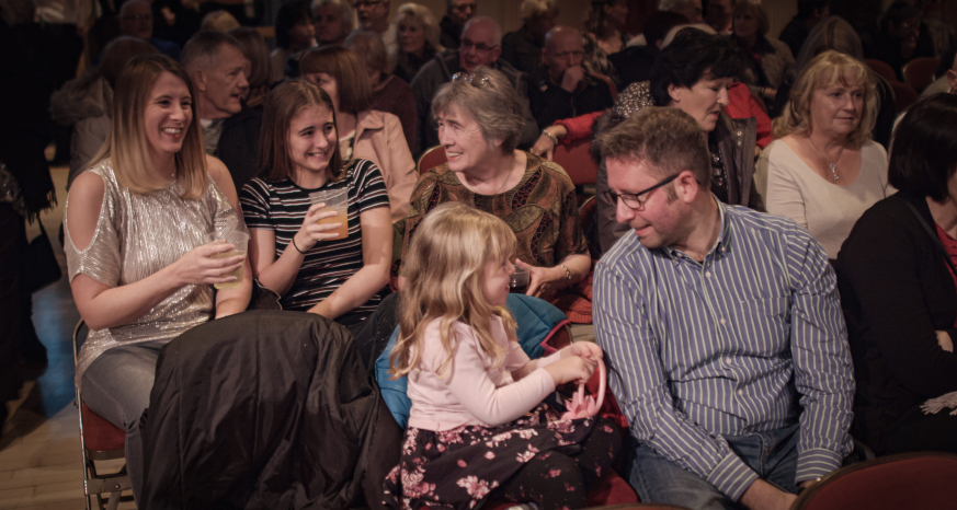 Winding wheel audience