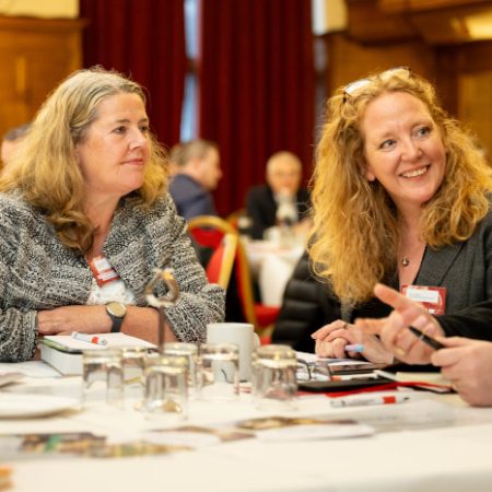 Businesses taking place in round table discussions at the Employability and Skills Conference