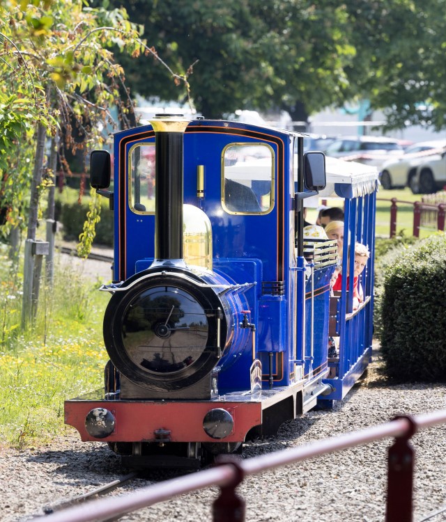 Minature railway at Queen's Park in Chesterfield