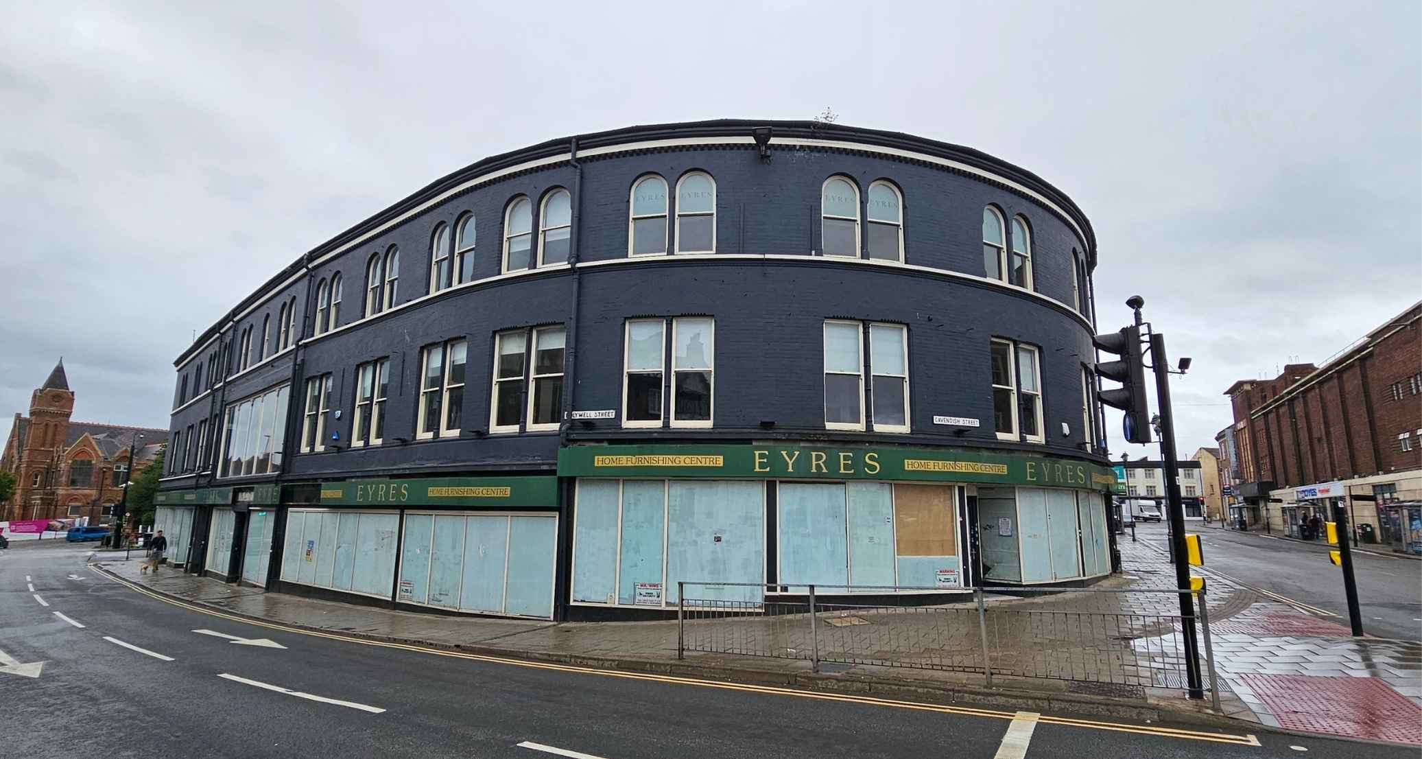 Former Eyres Furniture Store in Chesterfield