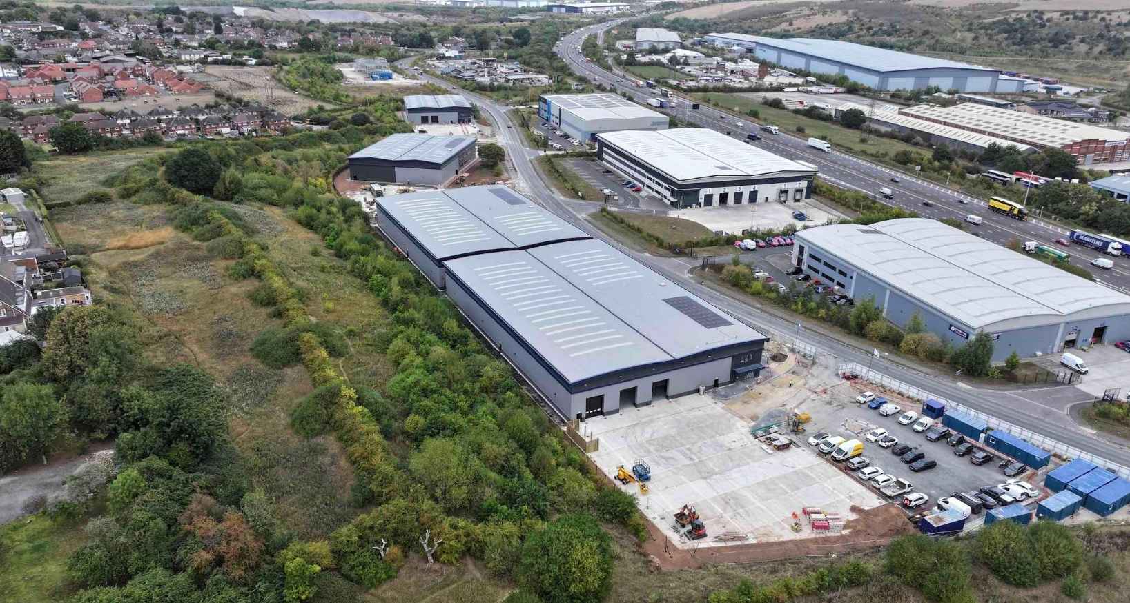 Capital Angling building at Ark part of Markham Vale