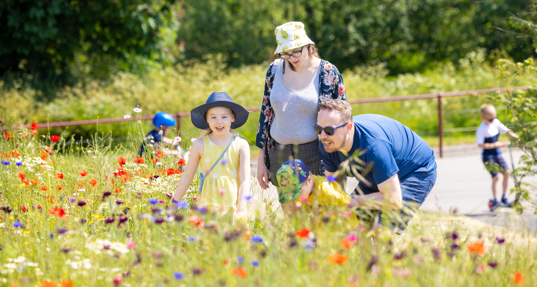 Queens park family outdoors