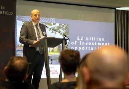 Huw Bowen presenting at Chesterfield Investment Summit 2025