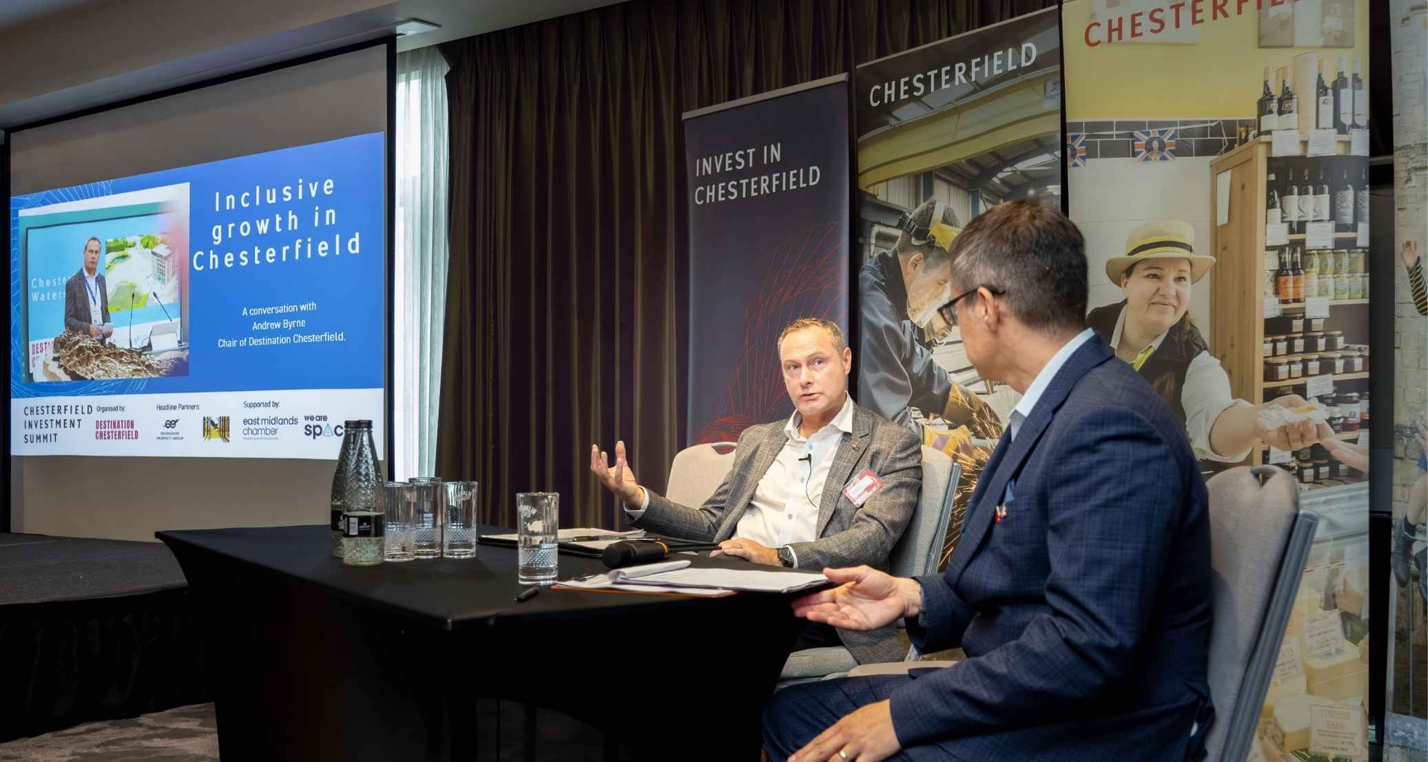 Andrew Byrne speaking at Chesterfield Investment Summit