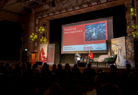 Celebrate Chesterfield Business Event Interview on Stage