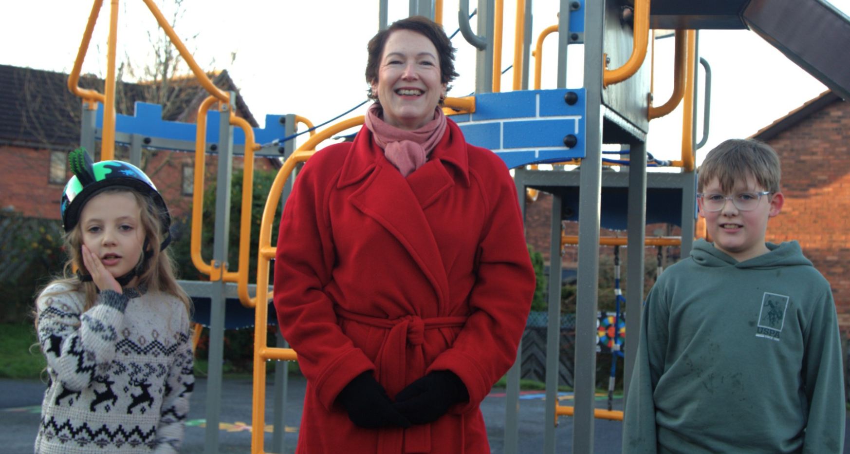 upgraded play area in Hasland.