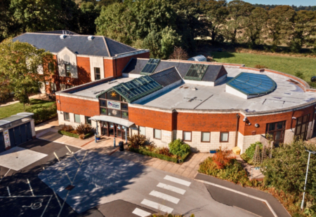 Outside of Ashgate hospice