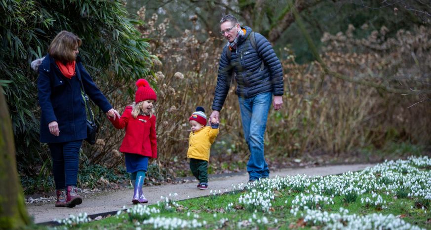 Family at Hardwick Hall winter