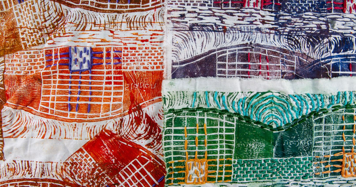 Art exhibition in the town centre.