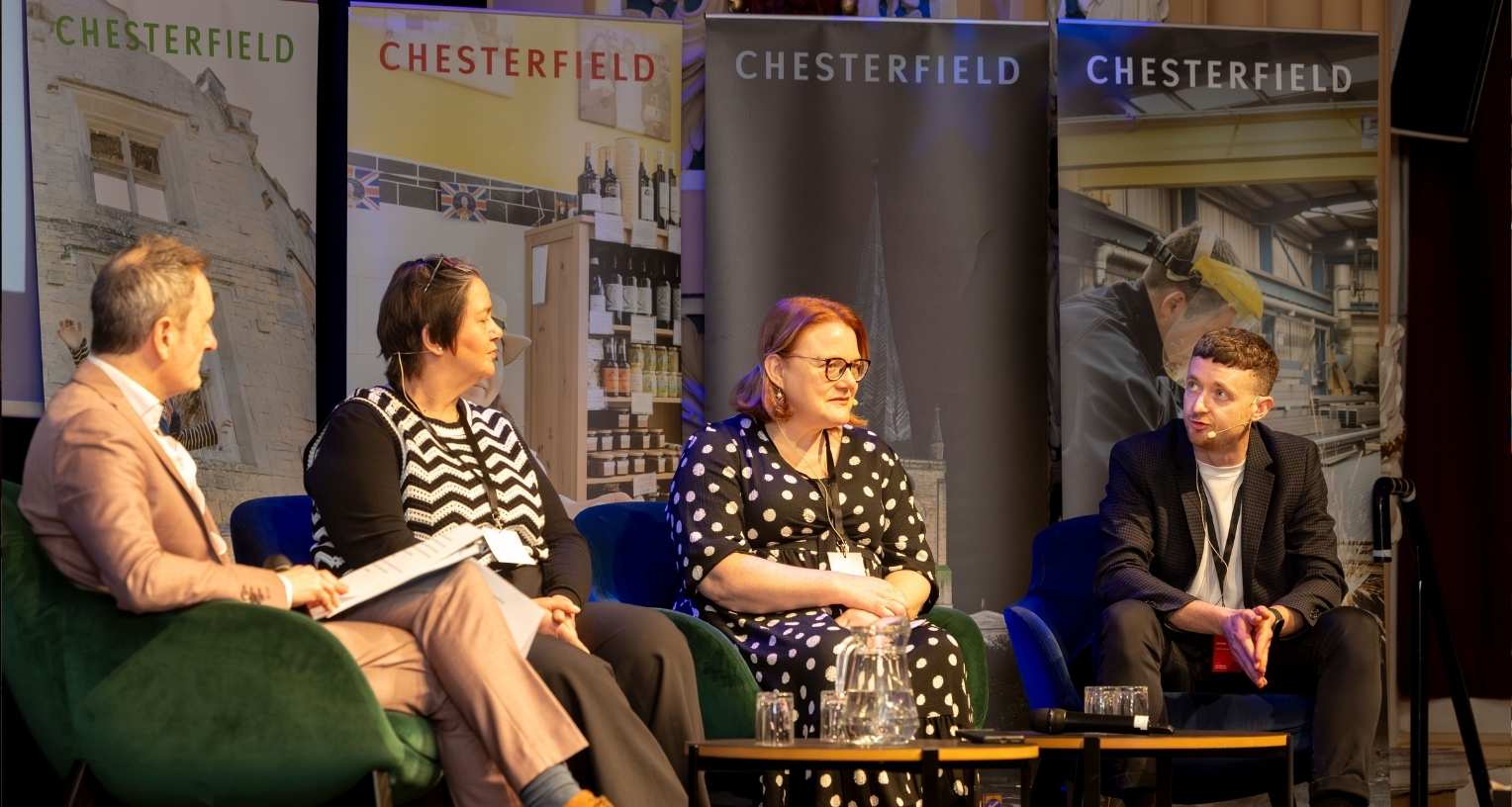 A panel discussing social value at the Celebrate Chesterfield Business Conference 2026