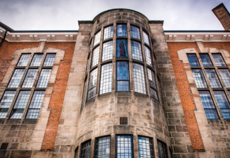 Outside building of the university of derby
