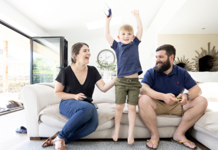 Family at home