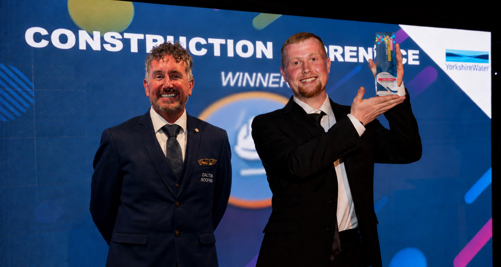 Dalton roofing, Luke Lewis apprentice winner