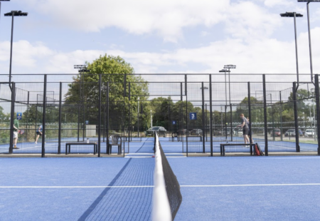 People playing padel