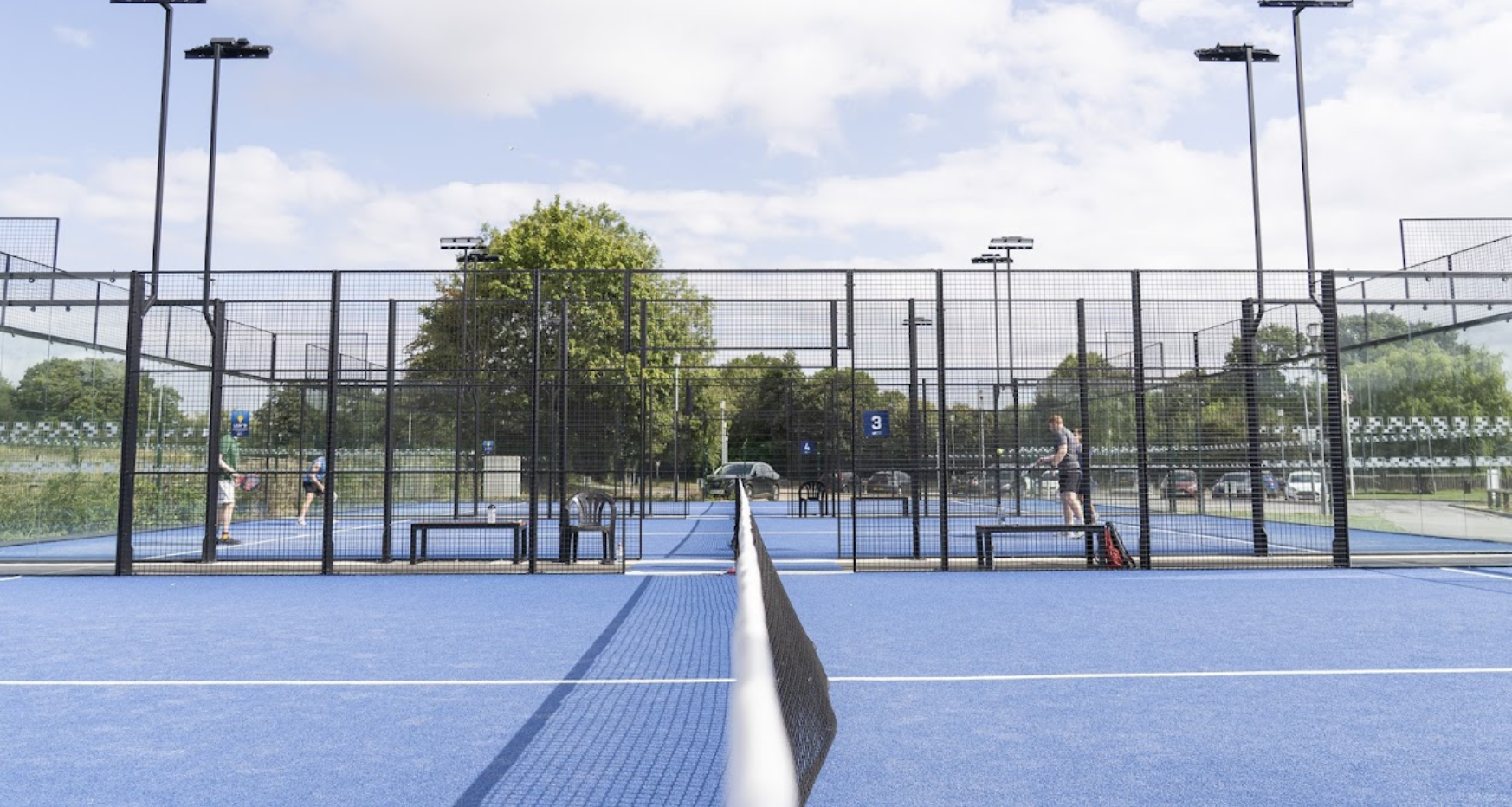 People playing padel